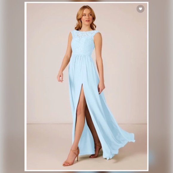 Blue Dress with Pockets | AZAZIE Arden - Picture 3 of 7